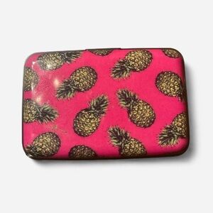 Pink Wallet with Pineapple Design